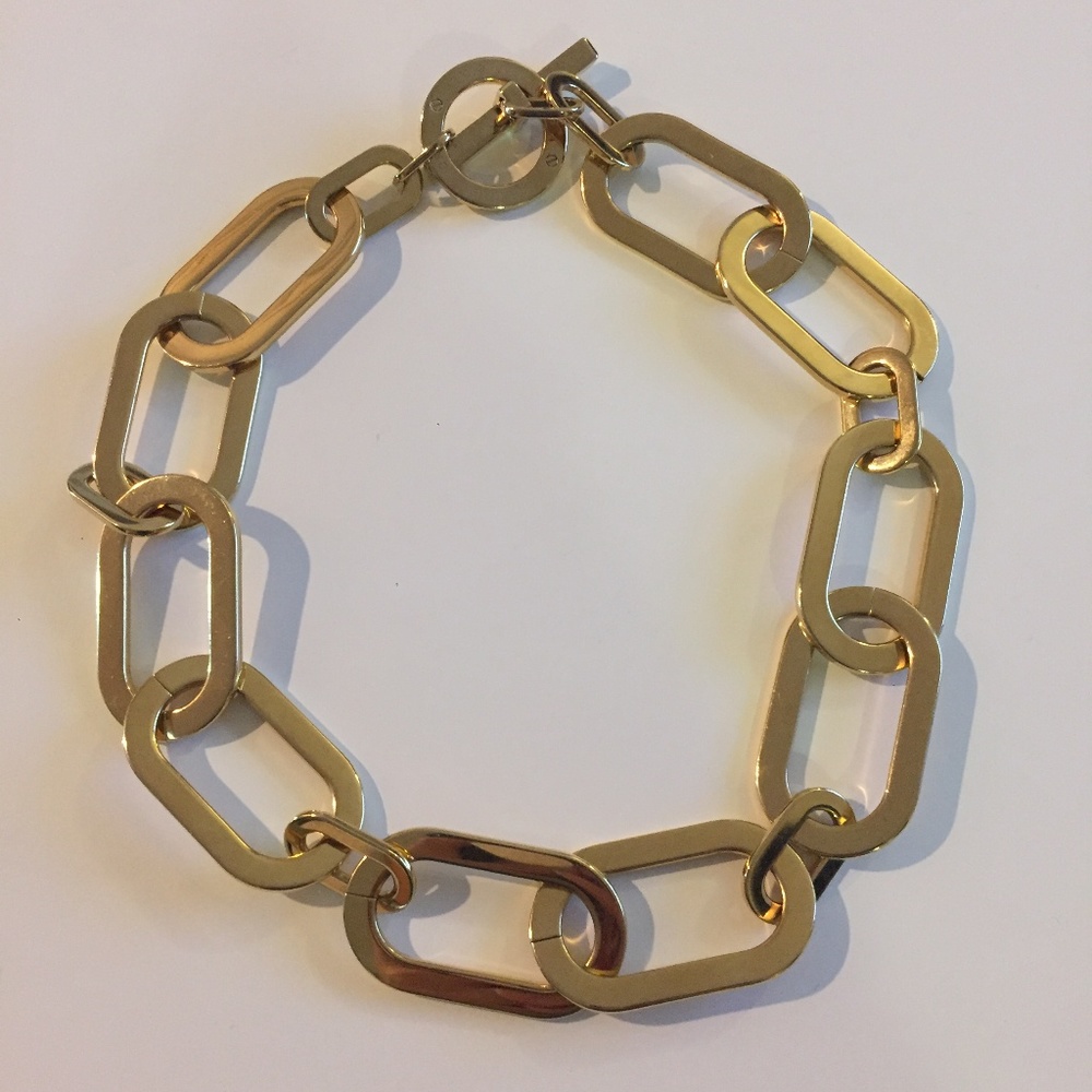 Michael Kors gold toned toggle link necklace